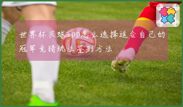 世界杯买球app怎么选择适合自己的冠军竞猜玩法鉴别方法